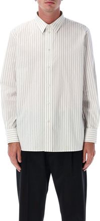 Saint Laurent Cassandre Poplin Stripe Shirt