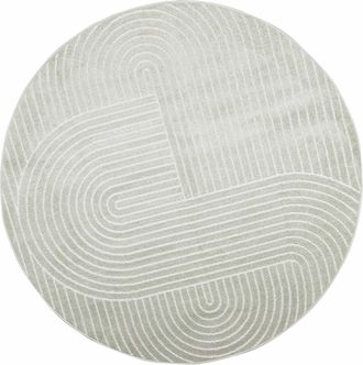 vidaXL Alfombra Para Interiores Y Exteriores Palmeras Verde &Oslash; 120 Cm Vidaxl