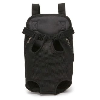 Trade Shop Trade Shop - Zaino Per Animali Domestici Traspirante Cani Regolabile Portatile Rete Tg.m Nero