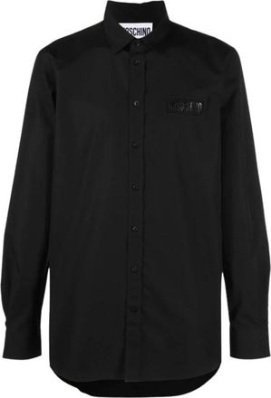 Moschino Office - Heren - Casual Overhemden - Zwart - M - Overhemden