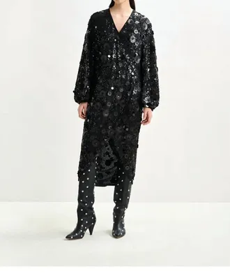 Essentiel Ishine Midi Dress In Black