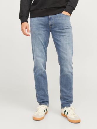 Jack & Jones Regular-fit-Jeans JACK & JONES JJICLARK JJEVAN AM 795 NOOS, Herren, Gr. 30, L&auml;nge 34, blau (blau denim), Denim/Jeans, Obermaterial: 95% Baumwolle, 4% 