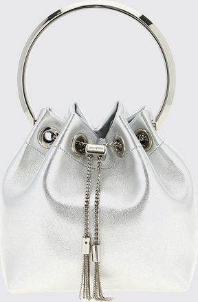 Jimmy Choo London Borsa Bon Bon Jimmy Choo in nappa laminata