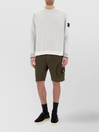 Stone Island crew neck logo patch sweater