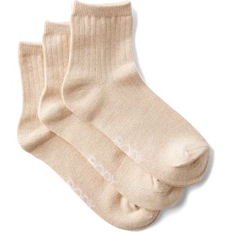 Cotton On Womens Active Body Mid Crew Socks 3Pk in Oatmeal at Nordstrom