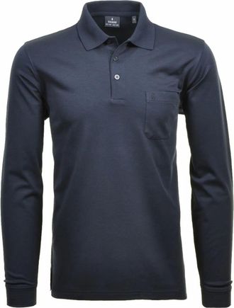 Ragman Polo Hemden - Heren - Tops - Blauw - Maat: L