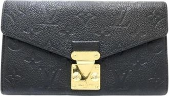 Louis Vuitton Pre-owned Bi-fold Portemonnee - Dames - Vintage Accessoires - Zwart - ONE Size - Leer - Vintage