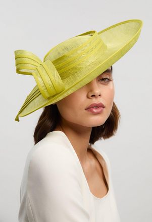 Karen Millen Womens Classic Bow Fascinator - Lime Green - One Size