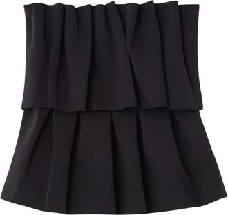 Dagmar Pearl Button Top - Dames - Tops zonder mouwen - Zwart - M - Nylon - Tops