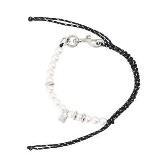 Balenciaga Accessoires, Dames, Zwart, ONE Size, Polyester, Malibu Parel Armband/Choker
