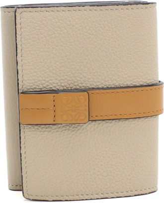 Loewe Beige Leather Wallet (Tri-Fold) (Pre-Owned)