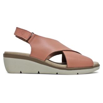 FLY London NABI058FLY Brooklyn Leather Womens Casual Sandals - Nude Pink - Size:UK 4