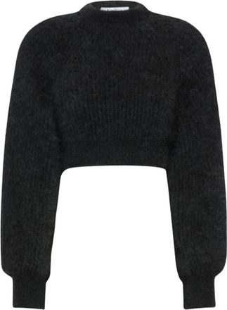 Max Mara Truien & Vesten, Dames, Grijs, S, Ronde hals gebreid