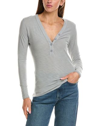 James Perse Jersey Henley Top