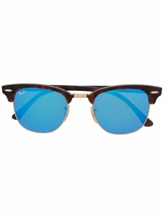 Ray-Ban tortoiseshell square-frame sunglasses - unisex - Acetate - 51 - Brown