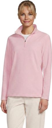 Lands End Anyweather Fleece Quarter Zip Pullover in Sea Salt Pink at Nordstrom, Size X-Large