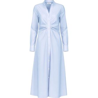 C&acirc;llas Milano GENNY Longsleeve Shirtdress Violet in Pale Blue at Nordstrom, Size 8 It
