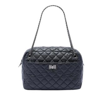 Chanel Pre-owned Vintage Reissue Shoulder Bag - Dames - Pre-owned - Zwart - Maat: ONE Size Zijde
