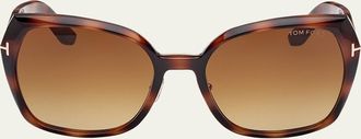 Tom Ford Plum Plastic Cat-Eye Sunglasses