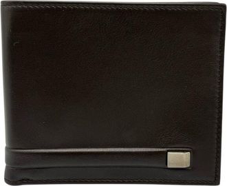 Ferragamo Dark Brown Leather Wallet (Bi-Fold) (Pre-Owned)