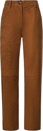 Magda Butrym Corduroy-Effect Leather Trousers