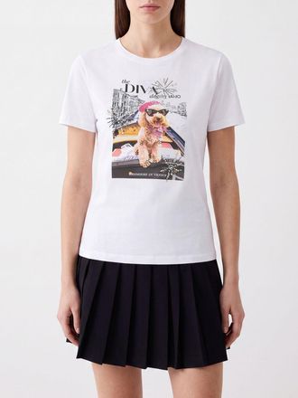 Liu Jo T-shirt slim fit in cotone con stampa logo grafica