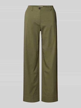 Marc O'Polo Wide Leg Chino aus Baumwoll-Mix Modell LANDE in Lind, Gr&ouml;&szlig;e 44