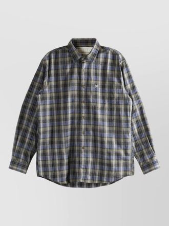 ERL checked shirt long sleeves button down collar