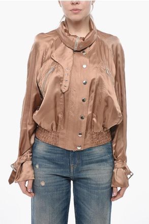 Dries Van Noten Satin Jacket VITA With High Collar size M