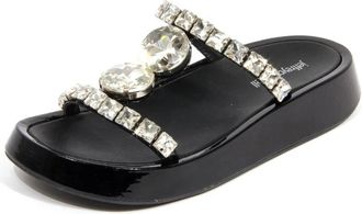 Jeffrey Campbell Zhao Strass Slippers - Dames - Sandalen - Zwart - 38 EU - Schoenen