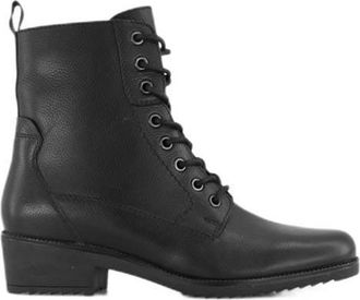 Medicus comfort leren veterboots zwart