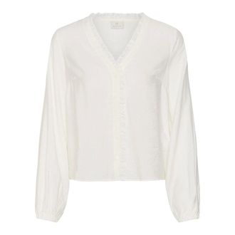 Kaffe KAjollia Blouse - Dames - Blouses & Shirts - Wit - Maat: M