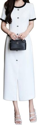 Burryco Short Sleeve Midi Dress