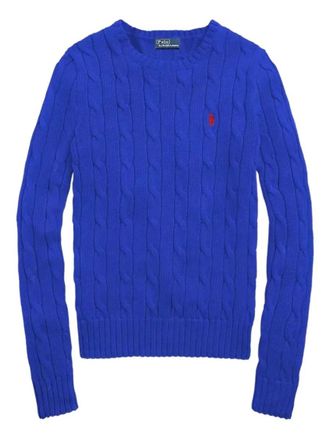 Ralph Lauren Royal Blue Cable-knit Sweater