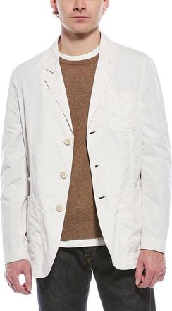 Brunello Cucinelli Off White Relaxed Blazer, Brand Size 54 (US Size 44)