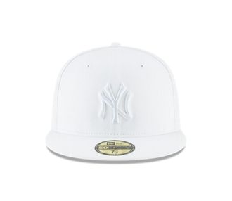 New Era Mens New York Yankees MLB Authentic Collection 59FIFTY Cap, Adult, Scarlet, White, 7.625