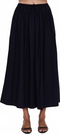Pistola Denim Noelle Poplin Maxi Skirt In Noir
