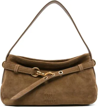 Miu Miu Aventure Suede Shoulder Bag