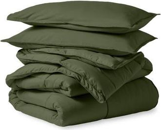 Bare Home All-Season Down Alternative Comforter Set in Cypress at Nordstrom, Size California King