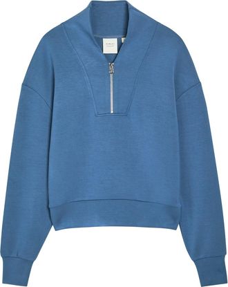 Varley Davidson Half-zip Stretch-jersey Sweatshirt - Blue - Xxs (UK4 / Xxs)