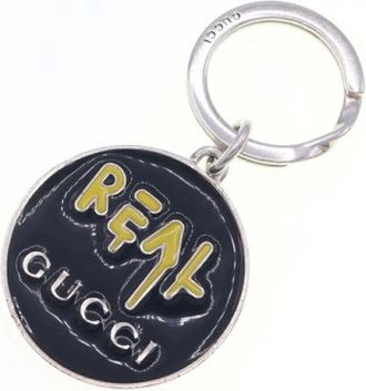 Gucci Pre-owned Accessories, female, Black, Size: ONE SIZE Pre-owned Silver Key Holder