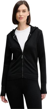 DKNY Zip-through Hoodie - Dames - Vesten met rits - Zwart - S - Hoodies & sweatvesten