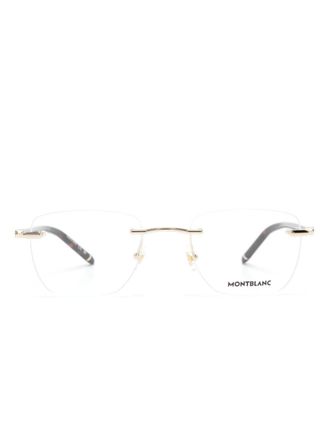 Montblanc Bril met vierkant montuur - Goud