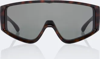 Saint Laurent Logo Lettering shield sunglasses