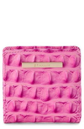 Brahmin Jane Embossed Leather Bifold Wallet in Candy Pink at Nordstrom