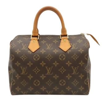 Louis Vuitton Pre-owned Canvas Handbag - Dames - Pre-owned - Bruin - Maat: ONE Size Leer