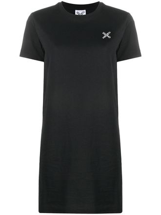 Kenzo T-shirtjurk met logoprint - Zwart