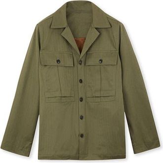 Fortela Solomonf Cotton Padded Overshirt in Green at Nordstrom, Size X-Large