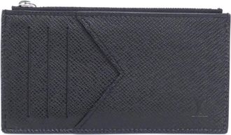 Louis Vuitton Black Leather Coin Purse/Coin Case (Pre-Owned)