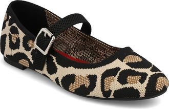 Mia Brita Mary Jane Flat in Leopard Print at Nordstrom, Size 6.5